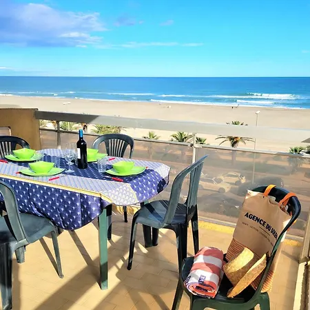 Apartment - T3 Lumineux 6 Pers Avec Grande Terrasse Face - Fr-1-794-97 Canet-en-Roussillon